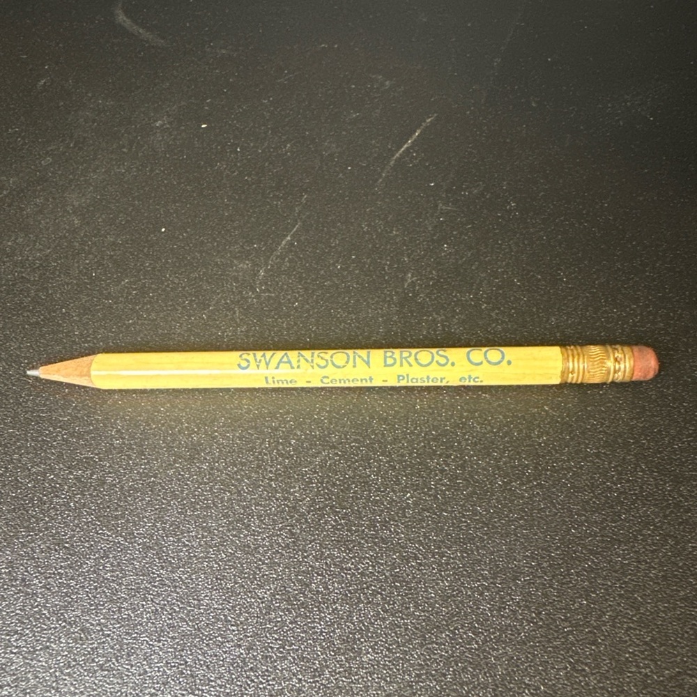 Swanson Bros. Co. Advertising Pencil Lime Cement Plaster Contractor‎ Promo